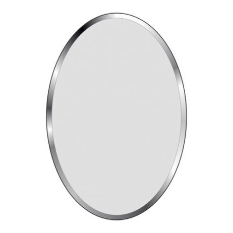 Spejl ovalt facetslebet - 50x70 cm.