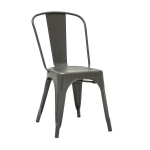 EVO-K plast stabel stol med armlæn Grå