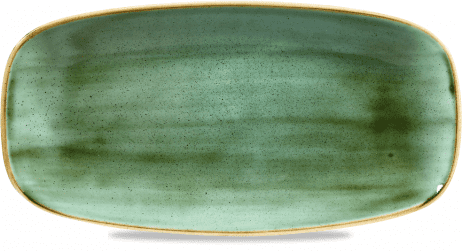 Stonecast Sapphire Green Oblong Tallerken 28cm, Churchill