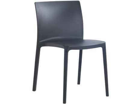 EVO-S plast stabel stol Mørkegrå