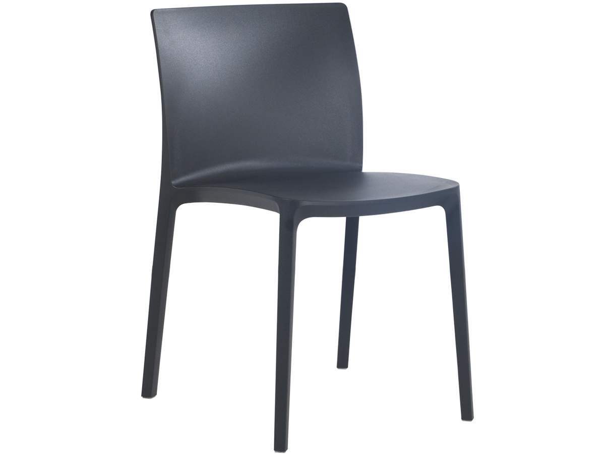 EVO-S plast stabel stol Mørkegrå