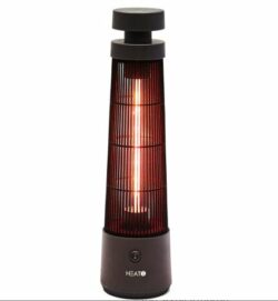 Terrassevarmer Heat1 Eco HIGH-LINE under bordmodel "Cone" 1200W, sort