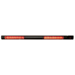 Heat1 Eco HIGH-LINE vægmodel 3000W dobbelt ULG plus, sort 6 effekttrin