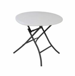 Rundt Cafebord - Ø 84 cm - højde 75 cm - Hvid