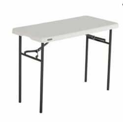 Klapbord - 100x500 - med stabelspor - Off white