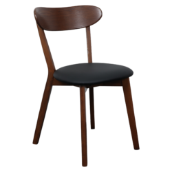 Jane Stol antique walnut look med Polstret Sæde