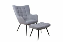 Linus loungestol m/skammel - Flere farver