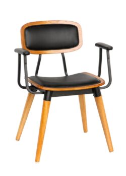 Studo cafestol med armlæm - Grøn