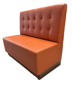 DEMO/Brugt Sofa - PIC2 med stikninger i ryggen, Orange 120 cm (12 stk. haves)