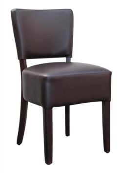 Masimo restaurantstol Brun