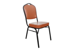 Banquetstol Primo SQ i Cognac kunstlæder