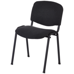 Basis konferencestol - Antracitgrå med sort stel