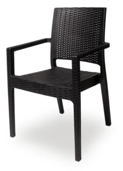 Mario Sort udendørsstol til cafe
