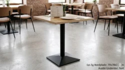 Super tilbud - 2 pers. Komplet café bord med lys eg melamin bordplade