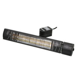 Heat1 Eco HIGH-LINE vægmodel 2000W oscillation ULG, sort 6 effekttrin