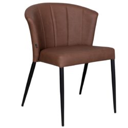 Thor spisebordsstol - Cognac, stabelbar