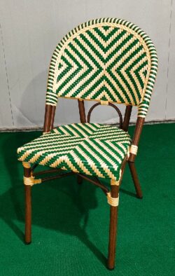 Oslo Flet stol Grøn/beige