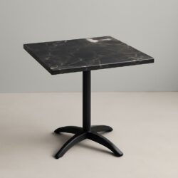 Marmor bordplade i sort hvid 70x70- Bør løbende behandles med stenolie