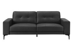 Siena 3 pers. Loungesofa  - Ægte Læder - Sort