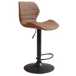 Bola barstol - Brun imiteret læder