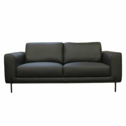 Milano 3 Pers loungesofa - Ægte Læder, Sort