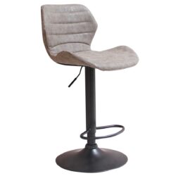 Bola Barstol - Grå imiteret læder