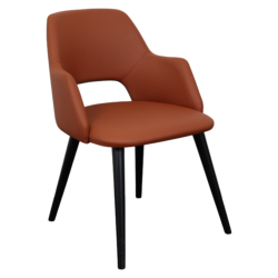 Anne Lounge Stol Cognac