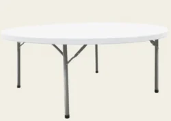 Rundt klapbord - Ø 183 cm Hvid