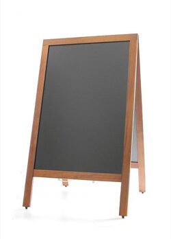 Tavle med træ ramme