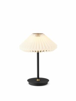 PARIS batteri bordlampe - Hvid/ Sort