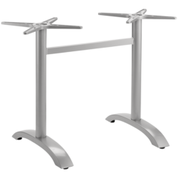 Dobbelt bordfod Nancy - Sølv