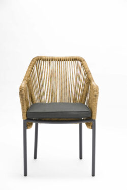 Baleric Chair - Charcoal/Natural