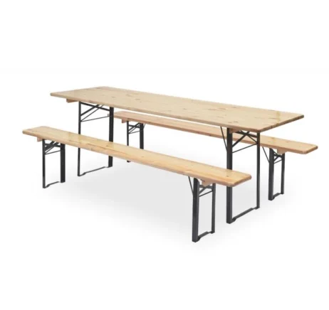 Ekstra forstærket bordbænkesæt 220x70cm