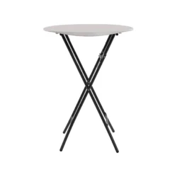Rundt Cocktail/ståbord - Ø 84 cm - højde 110 cm hvid