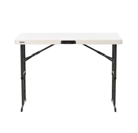 Klabbord 122 x 61 cm - højde justerbar offwhiteHøjde: 56-61-73-86 cm