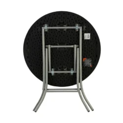 Rundt Cafebord - Ø 84 cm - højde 75 cm Sort