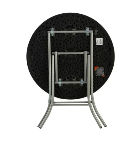 Rundt Cafebord - Ø 84 cm - højde 75 cm Sort