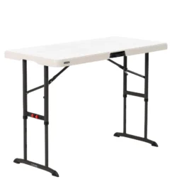 Klabbord 122 x 61 cm - højde justerbar offwhiteHøjde: 56-61-73-86 cm