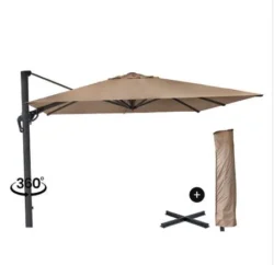 Eifel Parasol - 300x300cm Taupe/Anthracite