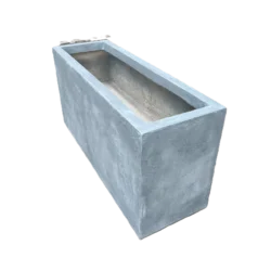 Exclusive blomsterkasse i fiberglas med cement 100*30*H40cm