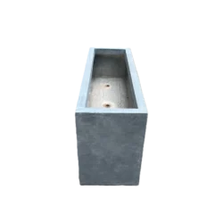 Exclusive blomsterkasse i fiberglas med cement 100*30*H40cm