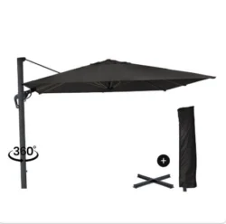 Eifel Parasol - 300x300cm Black/Anthracite