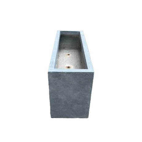 Exclusive blomsterkasse i fiberglas med cement 120*40*H60cm
