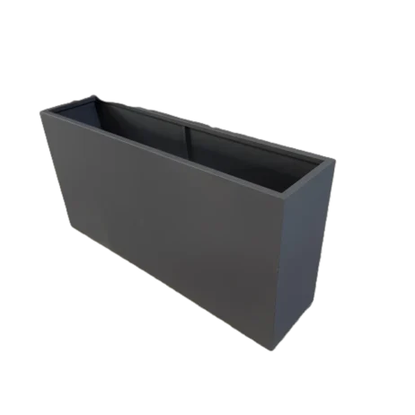 Exclusive blomsterkasse i galvaniseret stål 120*30*H60cm
