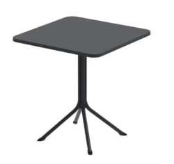 Prato udendørs komplet bord i 70x70, Sort.