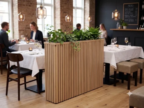Blomsterkasse eller Skillevæg med opbevaring - Danskproduceret