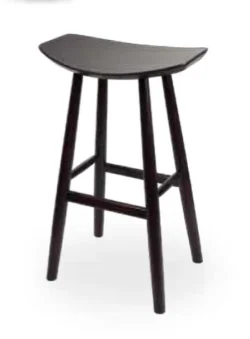 Bar stol Lara, Sort bøg77 cm