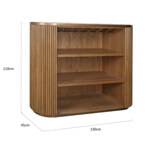 Marezza Buffet-cabinet - Oak Veneer Black