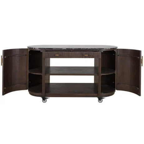 Moretti Buffet-cabinet - Oak Veneer Dark Brown