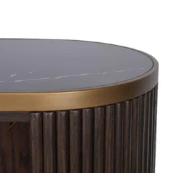 Marezza Buffet-cabinet - Oak Veneer Dark Brown